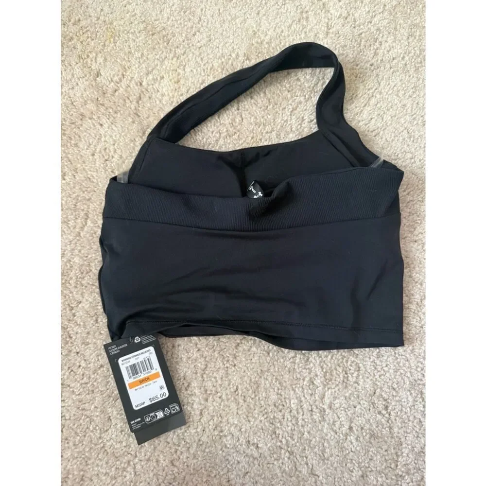 NWT Under Armour Meridian Halter Black